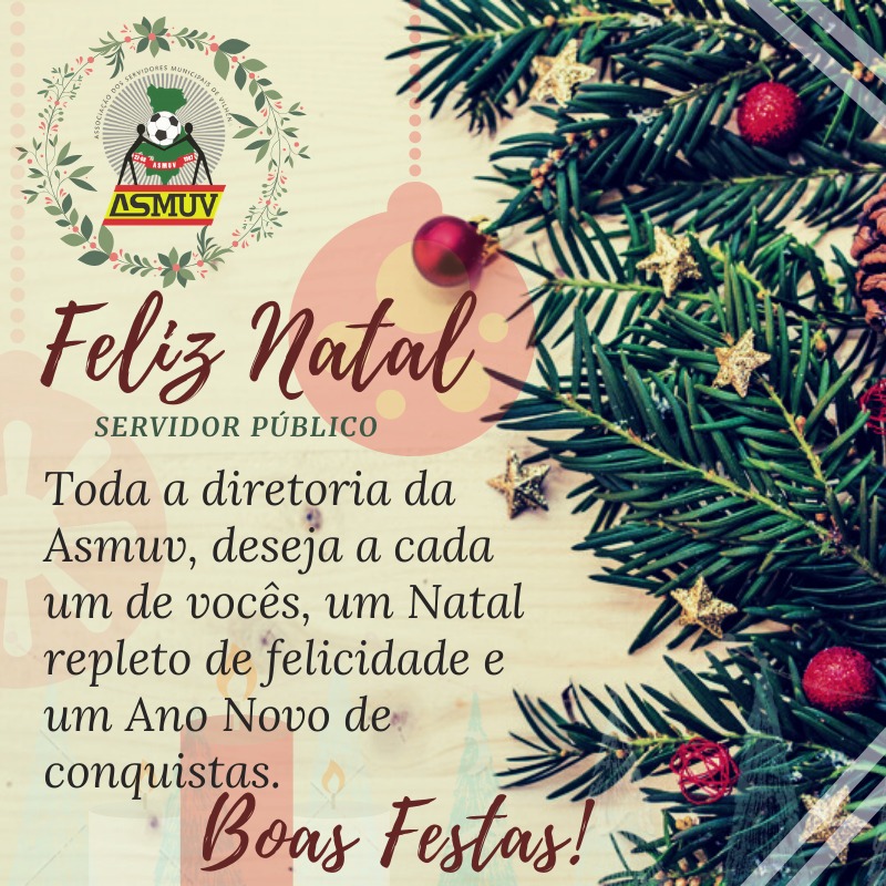 Asmuv envia mensagem de fim de ano aos servidores públicos de Vilhena - VILHENA NOTÍCIAS Asmuv envia mensagem de fim de ano aos servidores públicos de Vilhena - VILHENA NOTÍCIAS