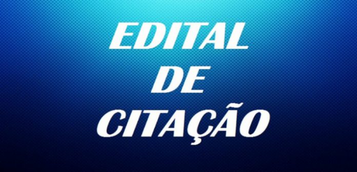 edital de citação