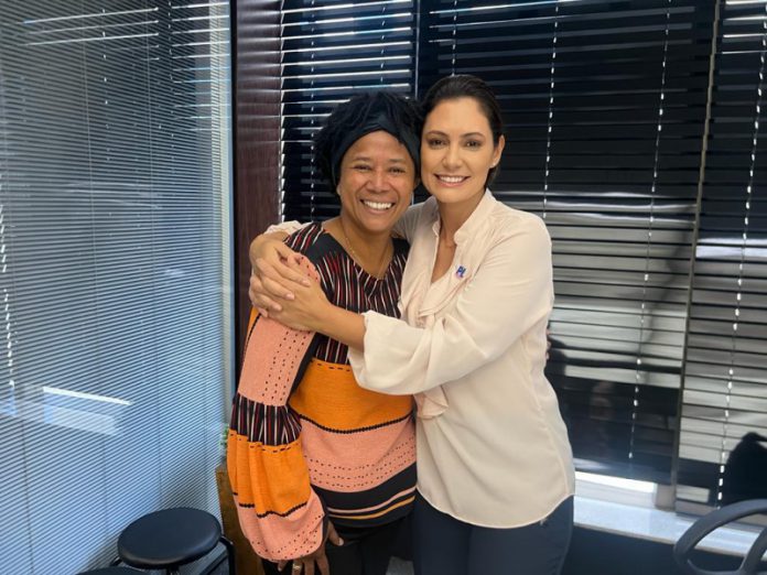 Silvia Cristina e Michele Bolsonaro no PL Mulher (2)