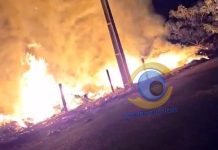 Bombeiros de Vilhena combatem incêndio criminoso no “Lixão do União”