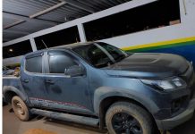 após apresentar versões contraditórias, Força Tática de Cerejeiras e PM de Corumbiara recuperam caminhonete furtada