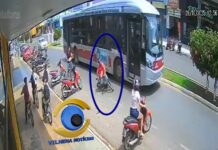 Assista: colisão entre ônibus e bicicleta elétrica é registrada na avenida Major Amarante
