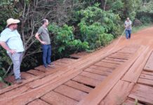 Prefeitura de Vilhena estuda substituição de pontes de madeira por estruturas de concreto armado