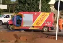 Motociclista de 53 anos sofre traumatismo craniano em colisão na BR-174 e permanece em estado crítico no HR de Vilhena