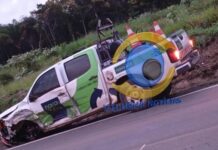 Veículo da Nova 364 colide com carreta na BR-364 entre Vilhena e Guaporé