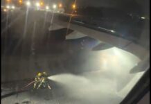 Assista: motor de avião pega fogo durante decolagem em SP e assusta passageiros