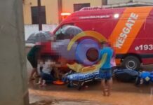 Colisão entre duas motos deixa criança com fraturas em Vilhena