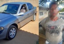 Veículos roubado é recuperado pela Polícia Militar poucos minutos após o crime em Vilhena