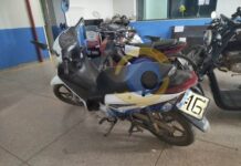 Moto roubada é recuperada horas após o crime em Vilhena; dois suspeitos são presos