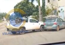 Colisão entre veículos é registrada no Centro de Vilhena