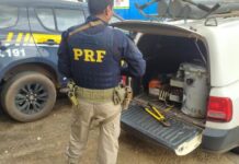 PRF recupera transformador de energia furtado e detém dois homens por receptação qualificada em Rondônia