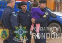 Polícia Militar localiza familiares de criança encontrada sozinha em Vilhena