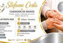 Stefann Costa oferece atendimento humanizado no acompanhamento de idosos e pacientes internados em Vilhena