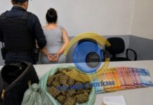 Grávida assume posse de quase 100 gramas de maconha para evitar prisão do irmão durante ação policial em Vilhena