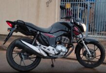 Motocicleta é furtada em frente ao SESC LER durante a noite em Vilhena
