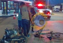 Ciclista atravessa avenida e provoca colisão com motociclista em Vilhena; área foi preservada para perícia