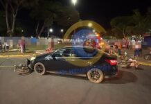 Em Vilhena, vídeo mostra motorista atingindo bicicleta elétrica, dando marcha à ré e colidindo com motociclista
