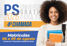 Publicada 4ª chamada de matrícula para cursos do 2º semestre com ingresso pelas notas do Enem