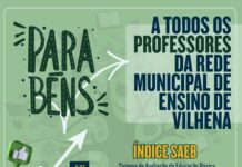 Sindsul parabeniza profissionais da educação em Vilhena pela nota no SAEB; maior da história