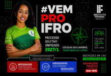 IFRO publica minutas dos editais do Processo Seletivo Unificado 2027/1